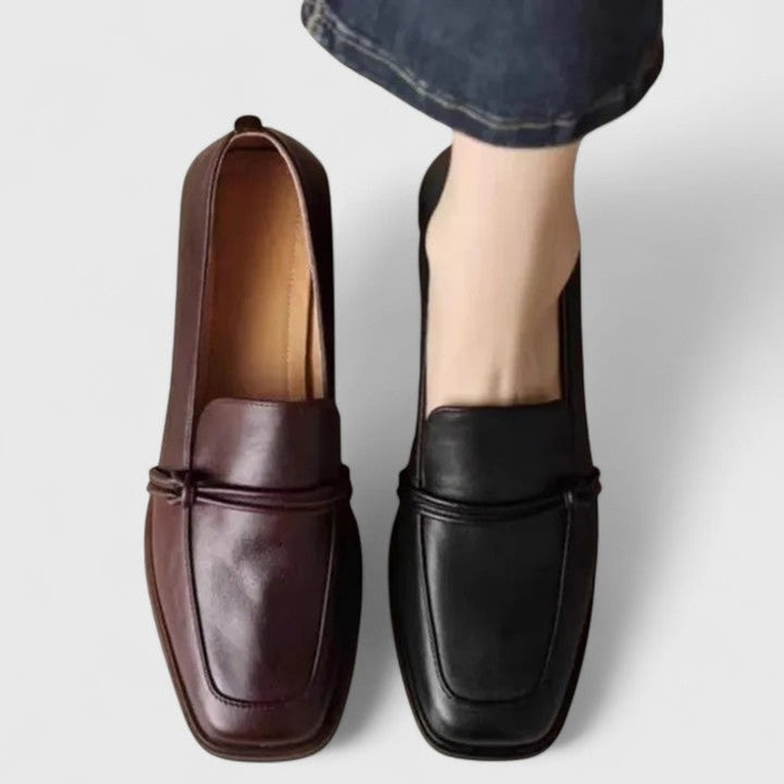 Women Loafers | Retro Knotted Vamp Loafers