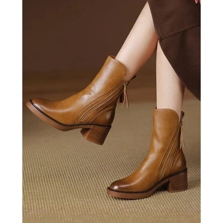 Pernelle | Square Heel Ankle Boots