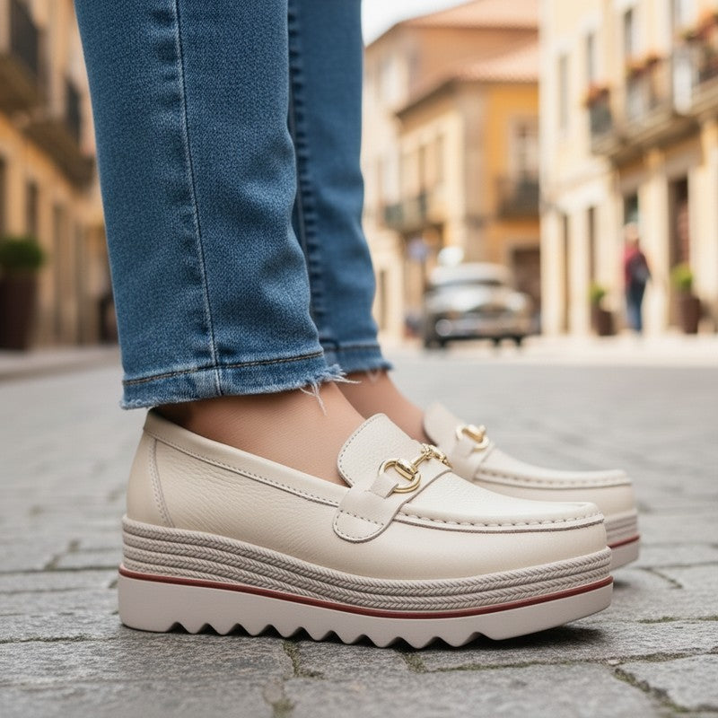 Wren | Moc-Toe Platform Loafer