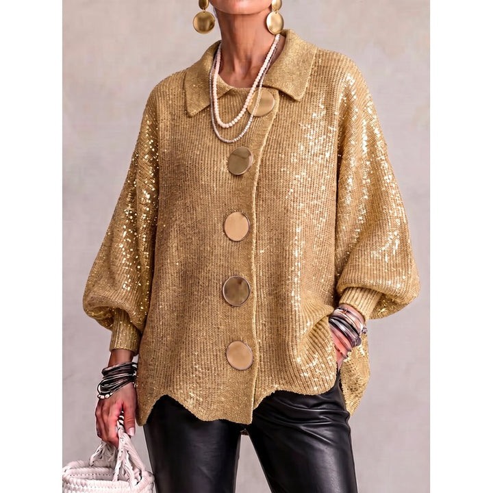 Audrey | Oversized Statement Collar Cardigan