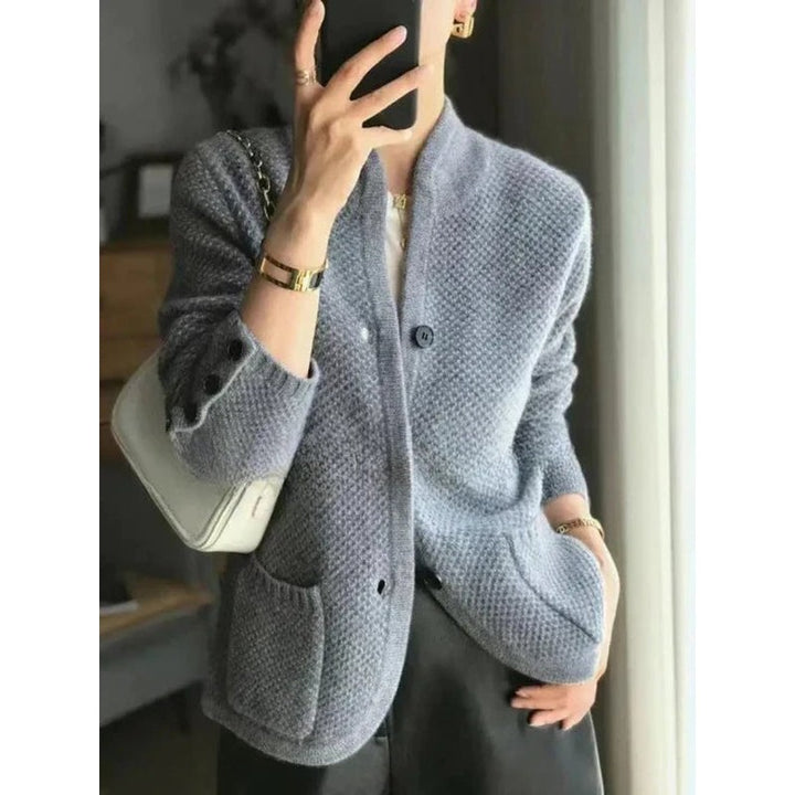 Penelope | Textured Button-Front Cardigan