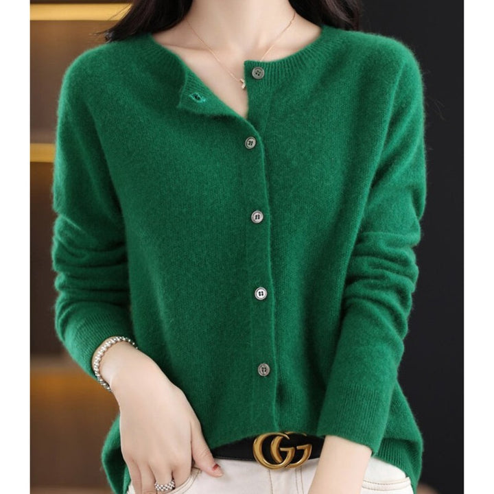 Women Cardigan | Round Neck Knitted Wrap