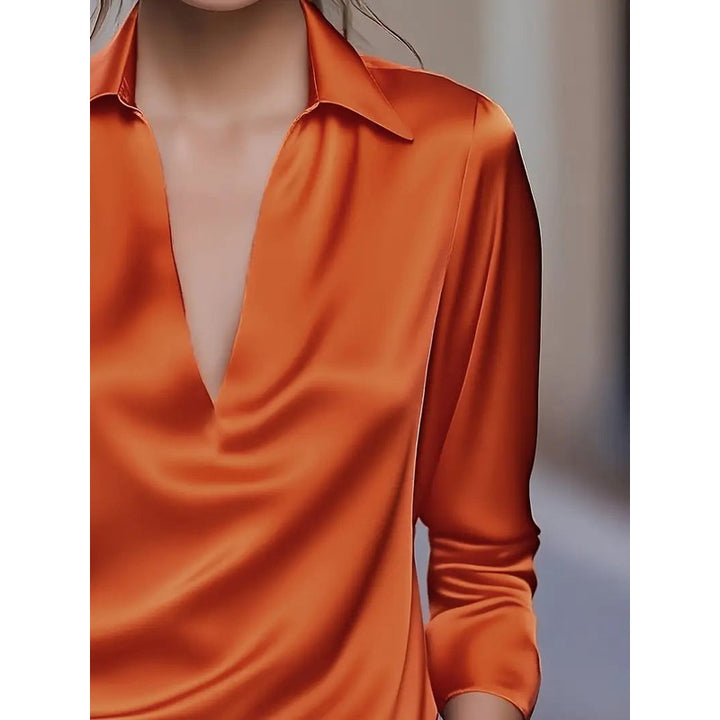 Anna | Soft Structured V-Neck Blouse