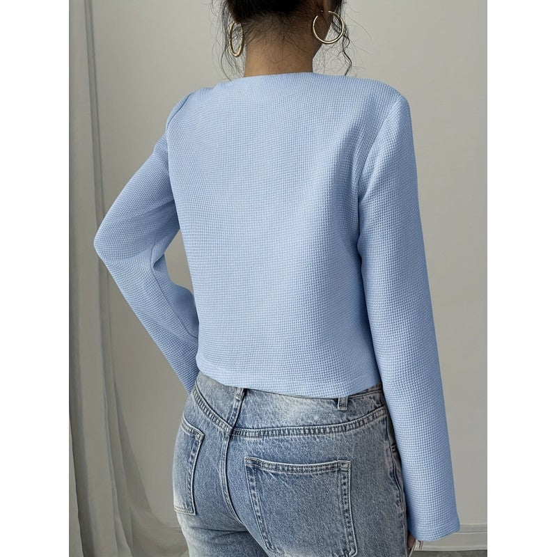 Odette | Cropped Bow-Detail Jacket