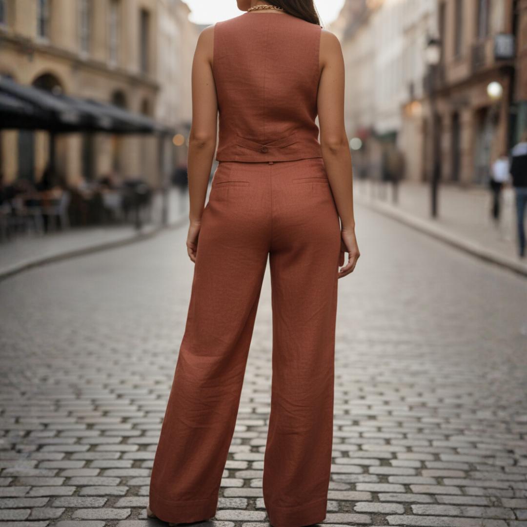 Harper | Damespak met gilet en broek