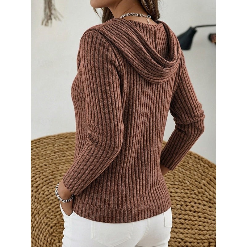 Women's Isadora | Draped Ribbed Knit Top