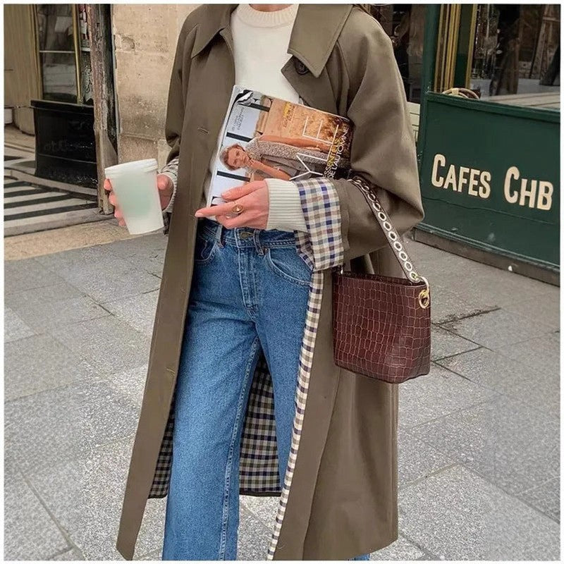 Lucia | Oversized Long Trench Coat