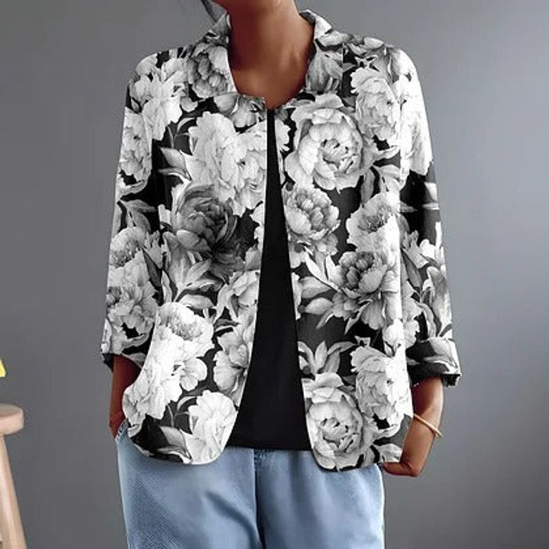 Leontina | Floral Print Boxy Blouse