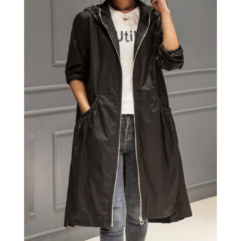 Dorvelli | Water-Resistant Oversized Raincoat