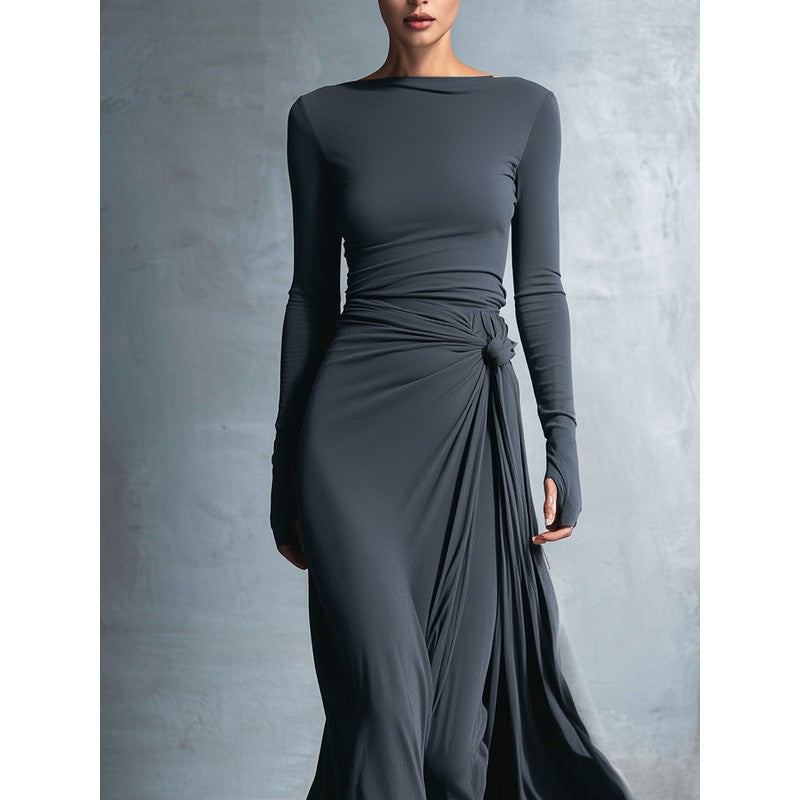 Naiara | Wrap Knot Maxi Dress