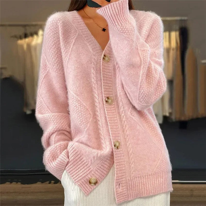 Clara | Textured Knit Cardigan