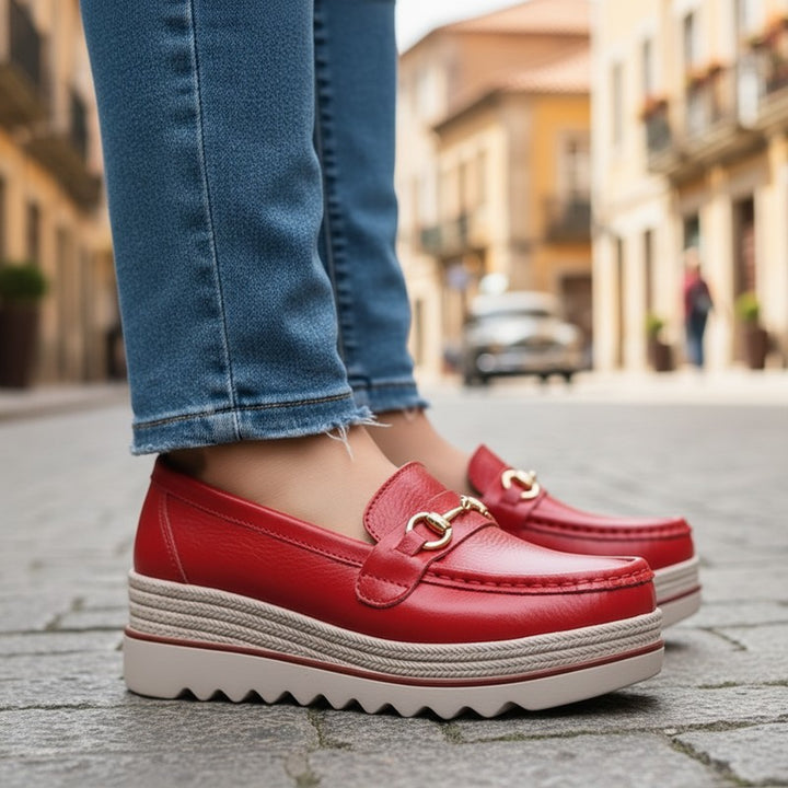 Wren | Moc-Toe Platform Loafer