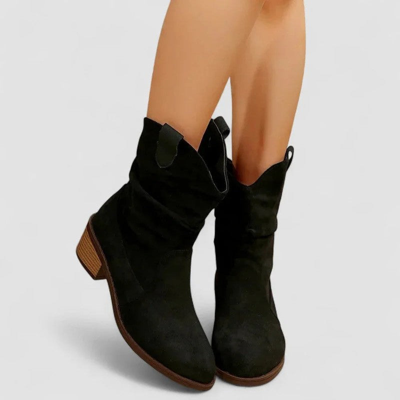 Women Boots | Western Slouch Mid-Calf Boots