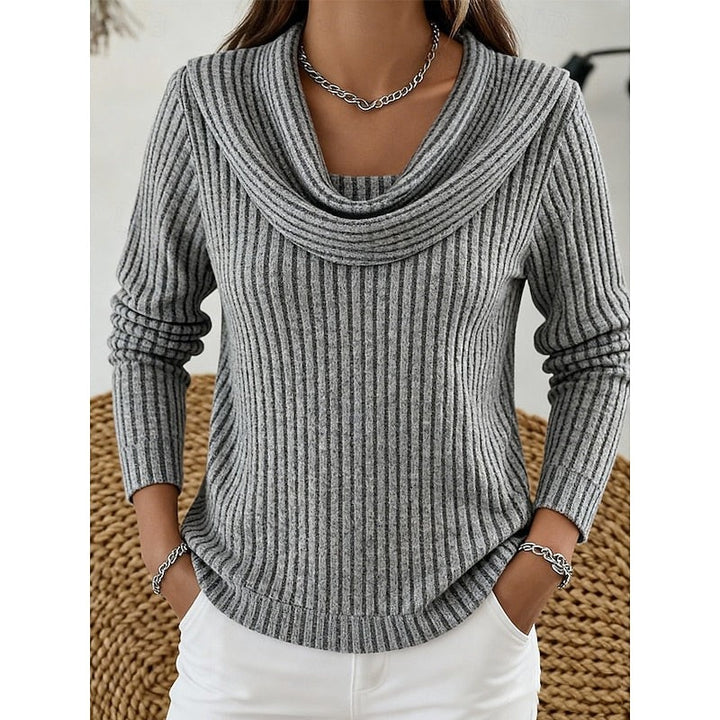 Women's Isadora | Draped Ribbed Knit Top