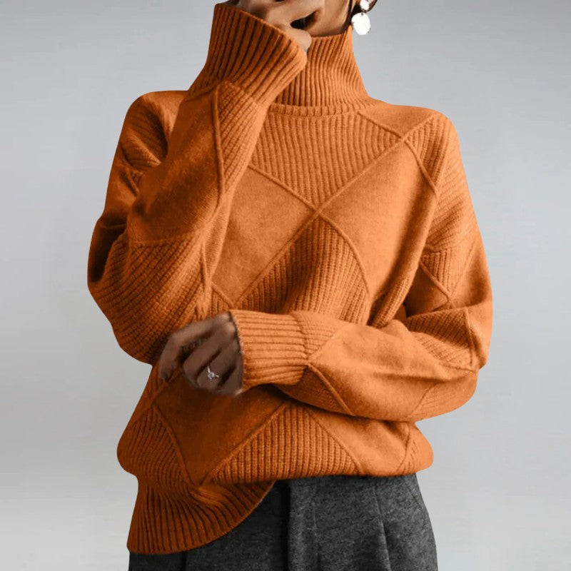 Magdalene | Fold-Over Turtleneck Sweater
