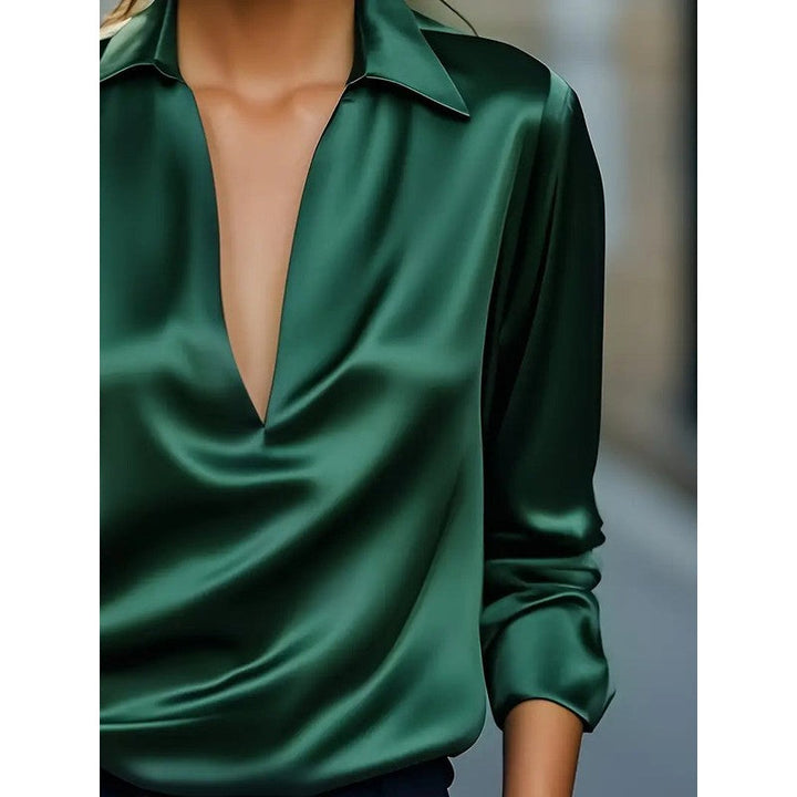 Anna | Soft Structured V-Neck Blouse