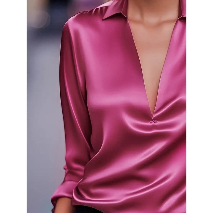 Anna | Soft Structured V-Neck Blouse