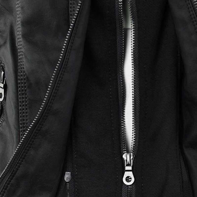 Callista | Slim-Fit Zip-Front Moto Jacket
