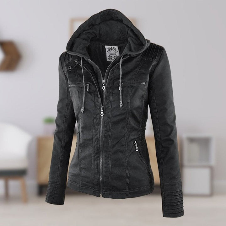 Lucinda | Tailored Hooded Moto Jacket