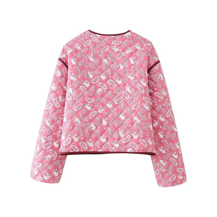 Emilia | Paisley Print Button-Down Jacket