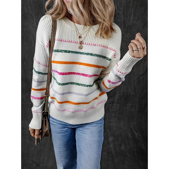 Linnea | Striped Round-Neck Sweater