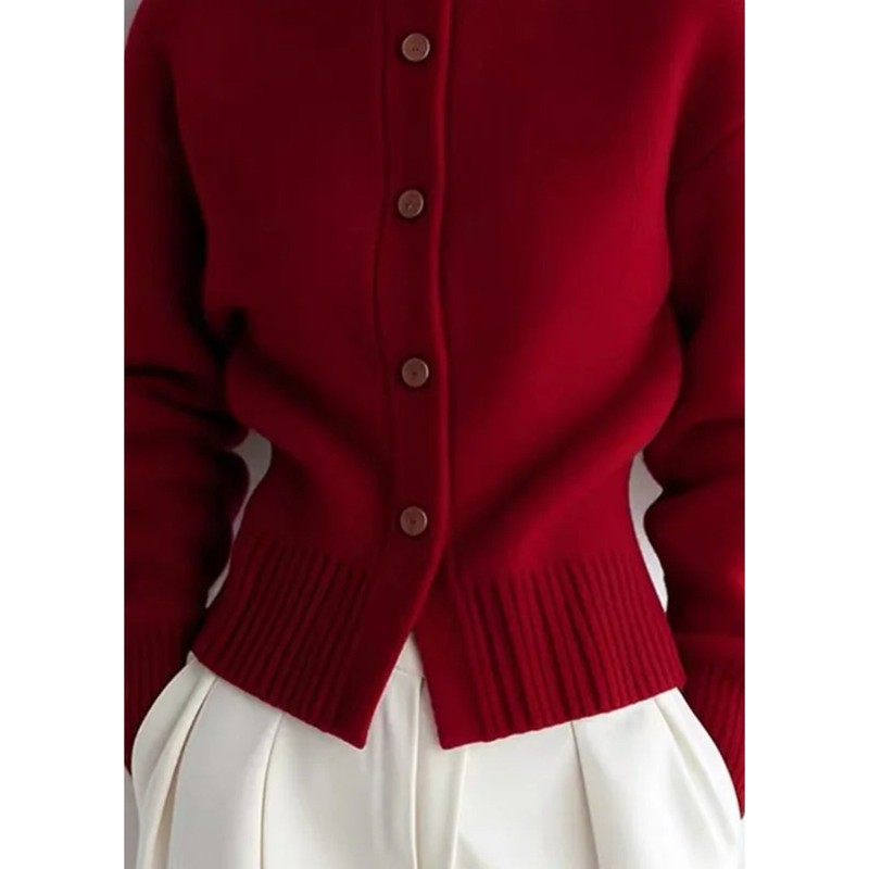 Vienna | High Neck Button Cardigan