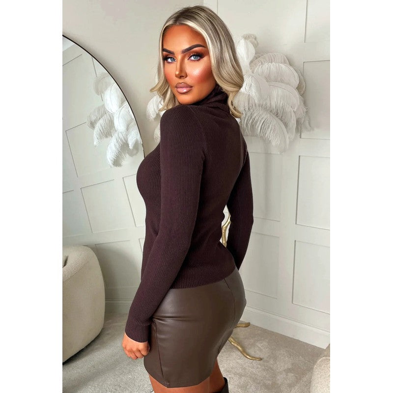 Estelle | Ribbed Roll Neck Sweater