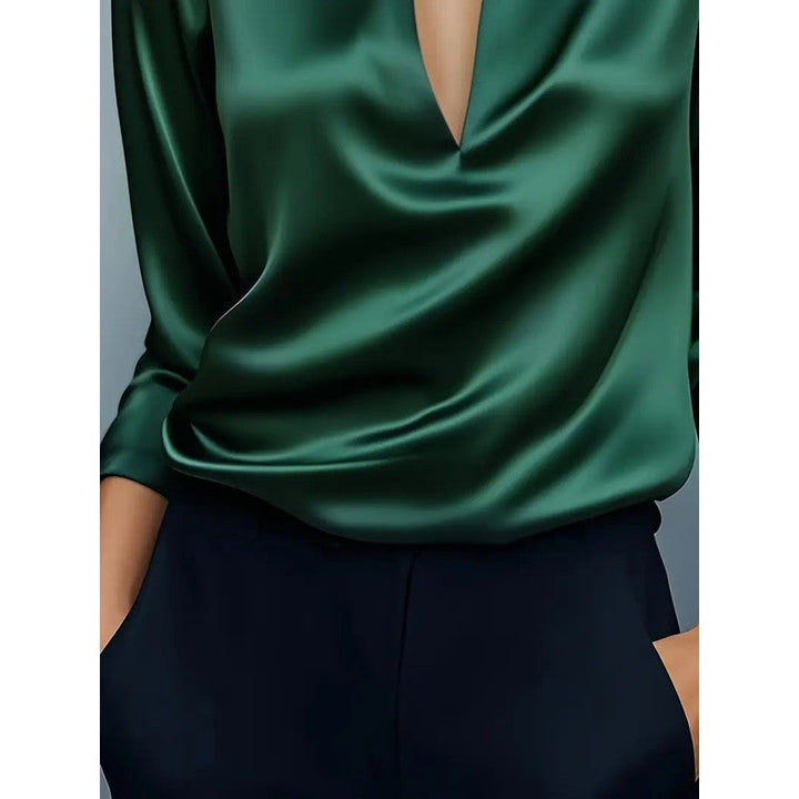 Anna | Soft Structured V-Neck Blouse