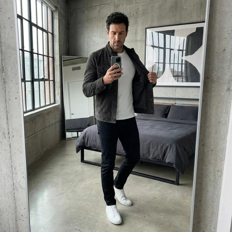 Men Jacket | Structured Military-Style