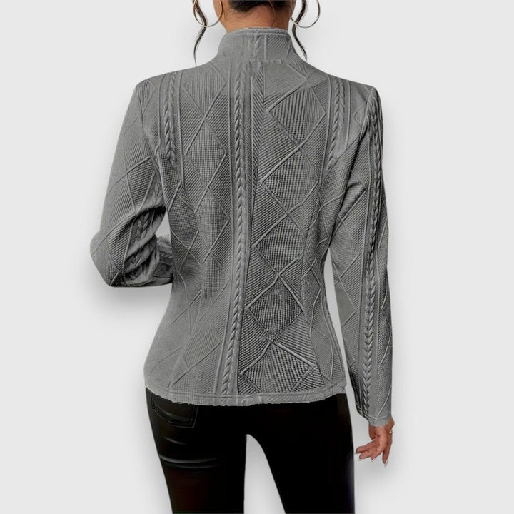 Loretta | Button-Front Textured Cardigan
