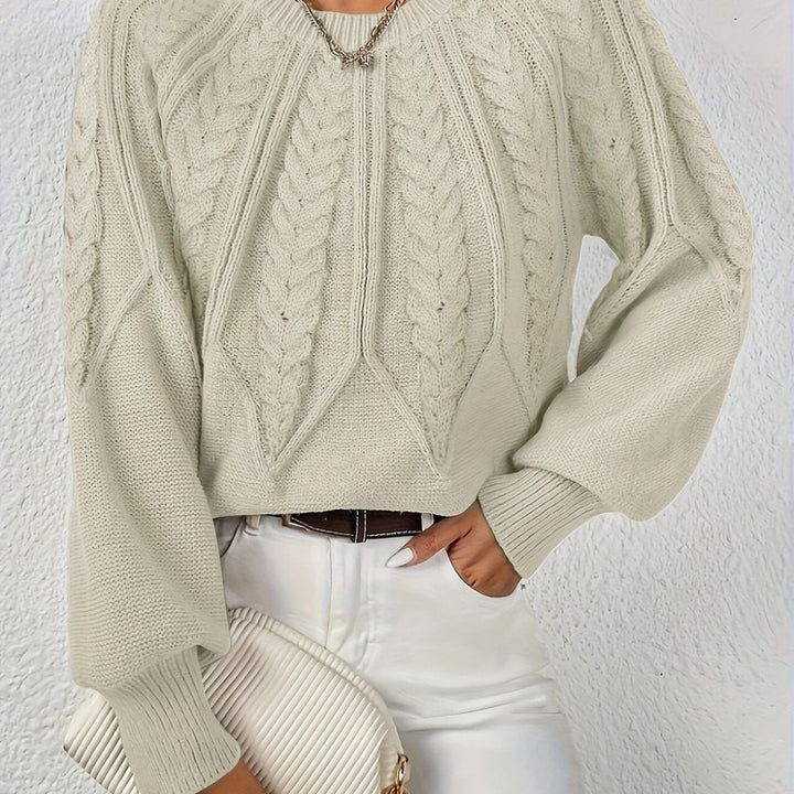 Women's Sweater | Relaxed Cable-Knit Pullover