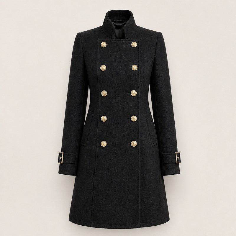 Eleanor | Double-Breasted Knee-Length Coat