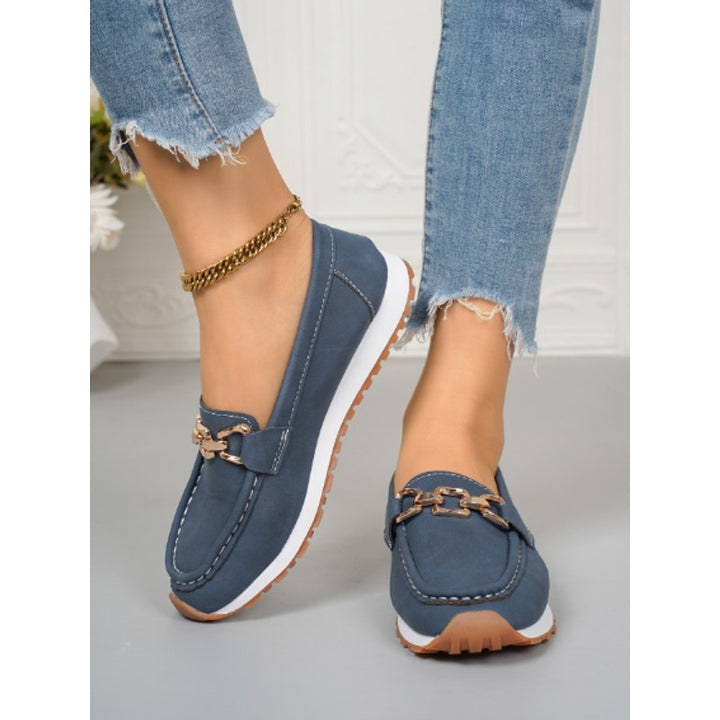 Lucille | Slip-On Chain Detail Loafers