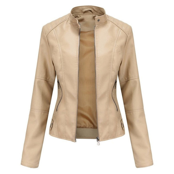 Helen | Tailored Stand-Collar Moto Jacket