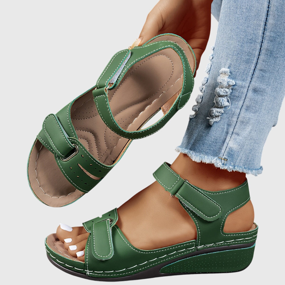 Crystal | Bequeme flache Sandalen