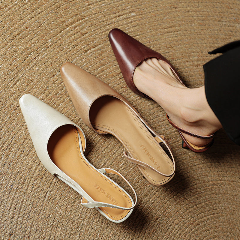 Camille | Sapatos de salto de couro genuíno