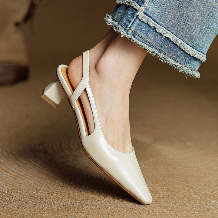 Camille | Sapatos de salto de couro genuíno