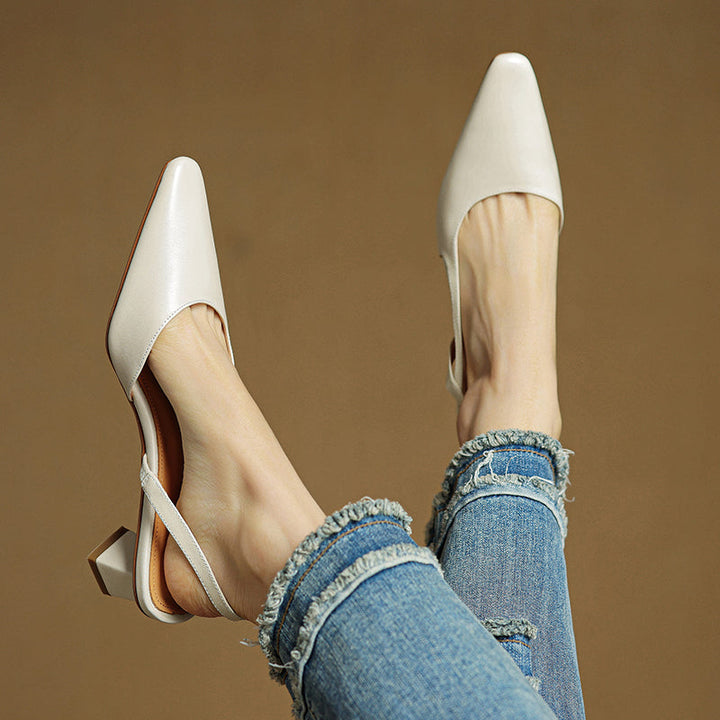 Camille | Sapatos de salto de couro genuíno