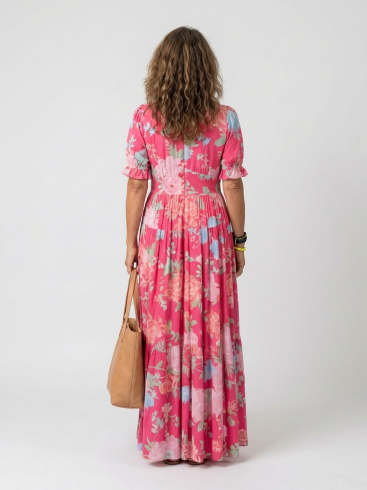 Delaney | Maxi-Kleid mit Blumenprint für Damen