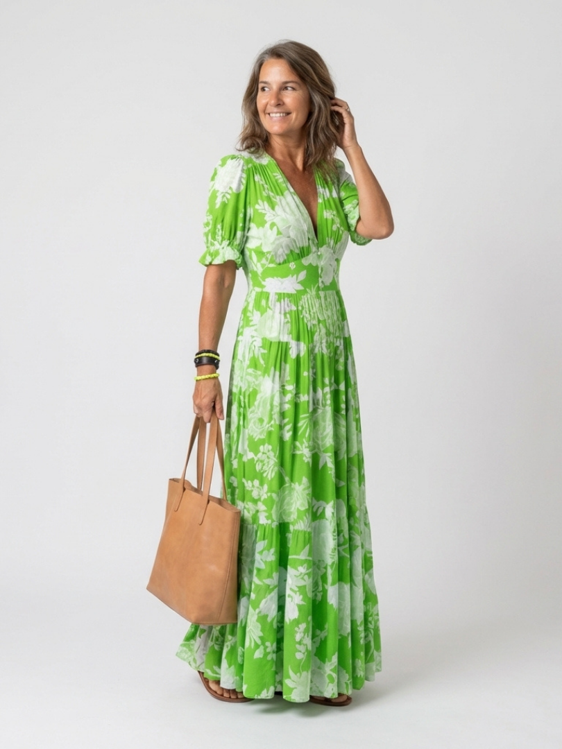 Delaney | Maxi-Kleid mit Blumenprint für Damen