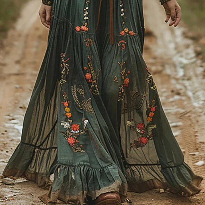 Maya | Bohemian φλοράλ maxi φόρεμα