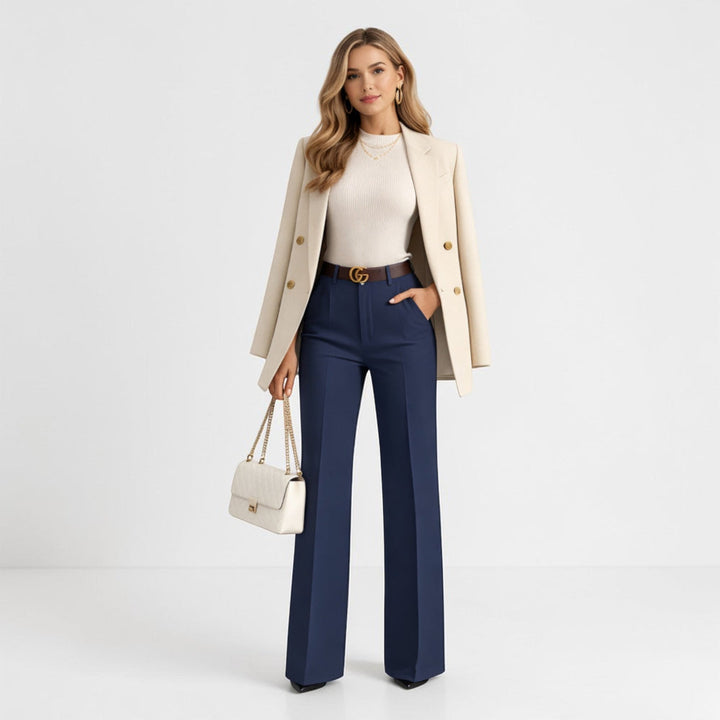 Vienna | Γυναικείο παντελόνι με ψηλή μέση