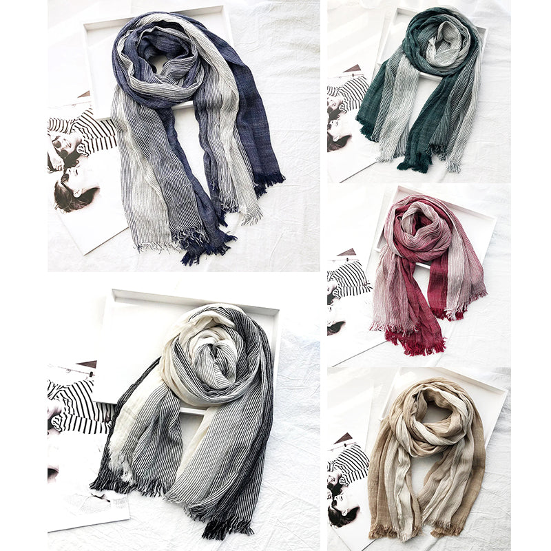 Alicia | Heritage Stripe Linen Scarf