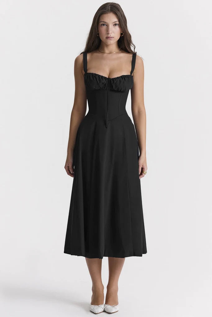 Solveig | Bustier-Midikleid mit Herzausschnitt