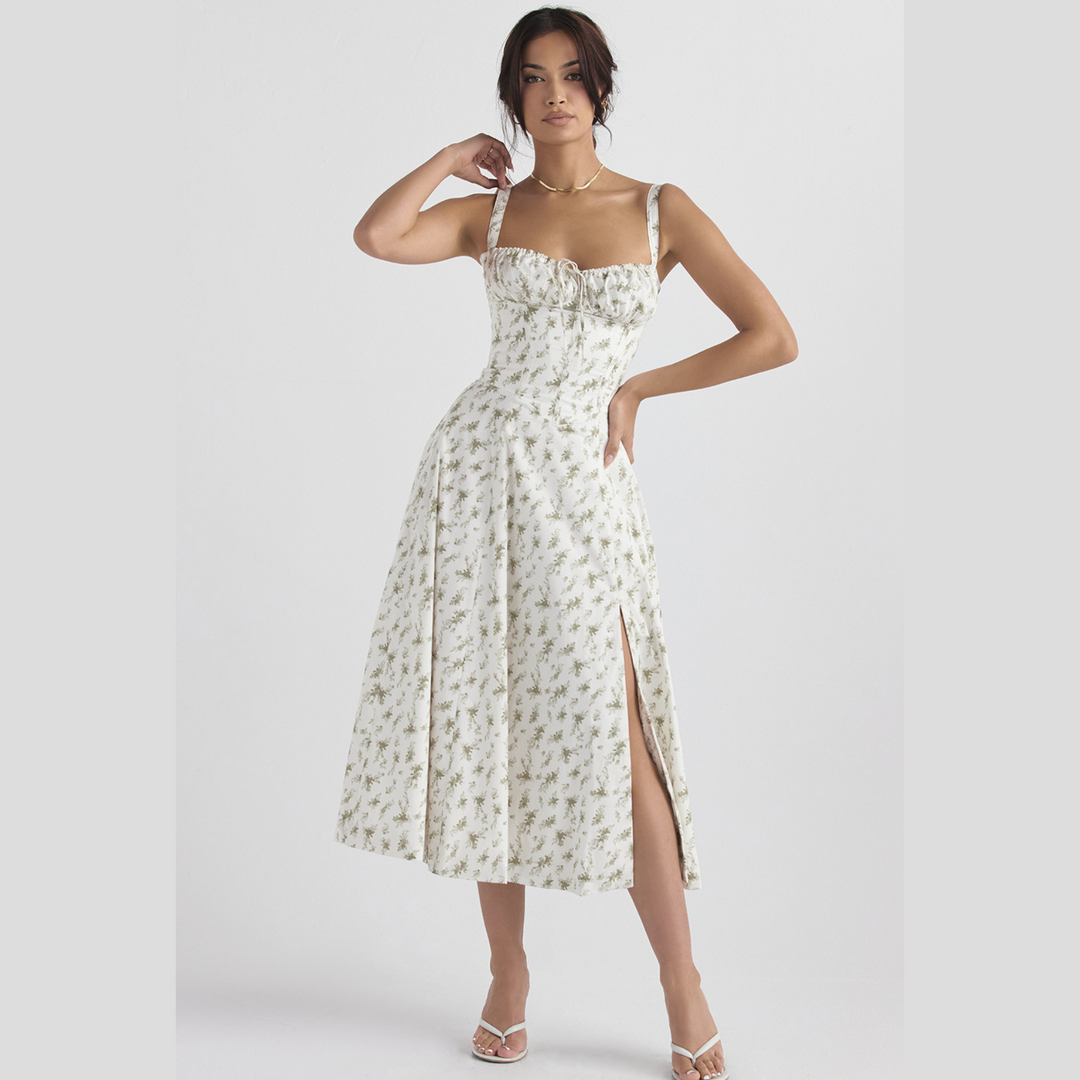 Solveig | Bustier-Midikleid mit Herzausschnitt