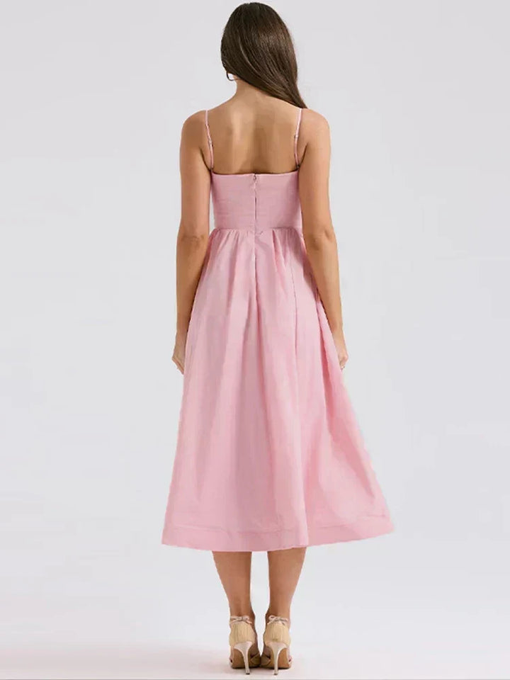 Analia | Midikleid mit Spaghettiträgern