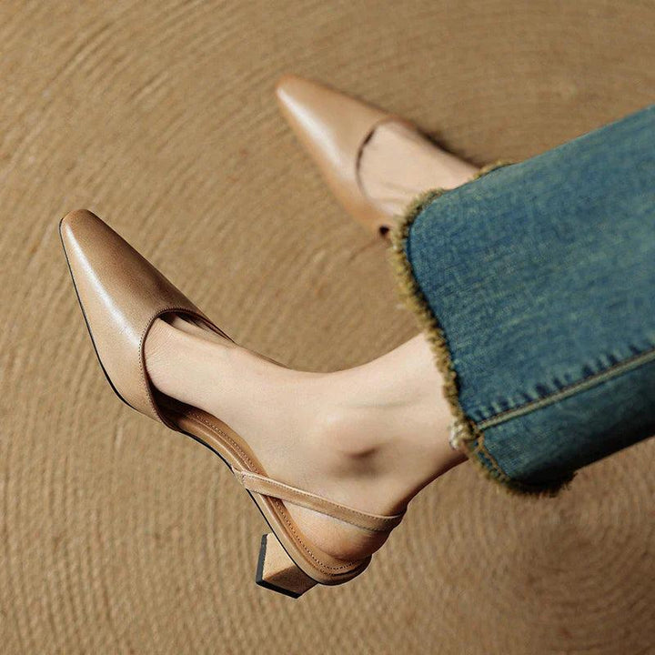 Camille | Sapatos de salto de couro genuíno