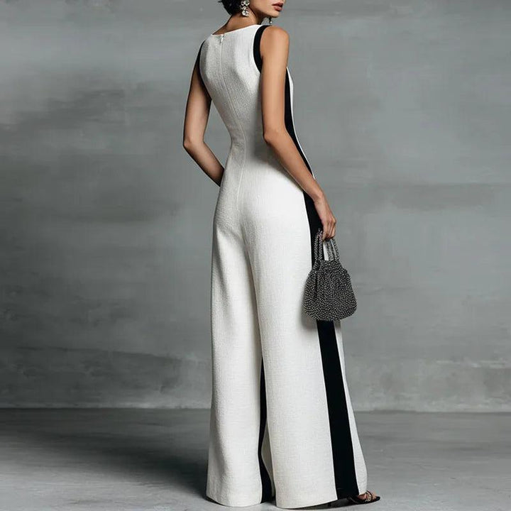 Camella | Jumpsuit met wijde pijpen