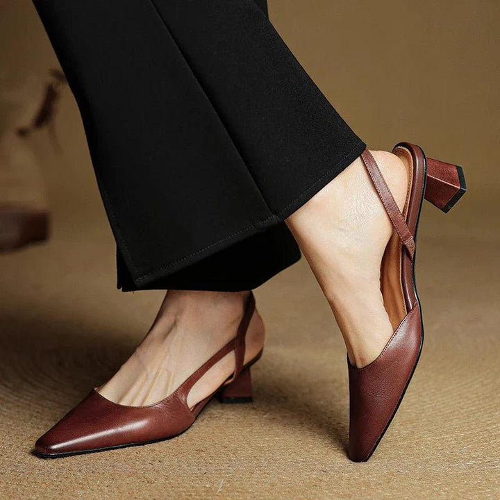 Camille | Sapatos de salto de couro genuíno