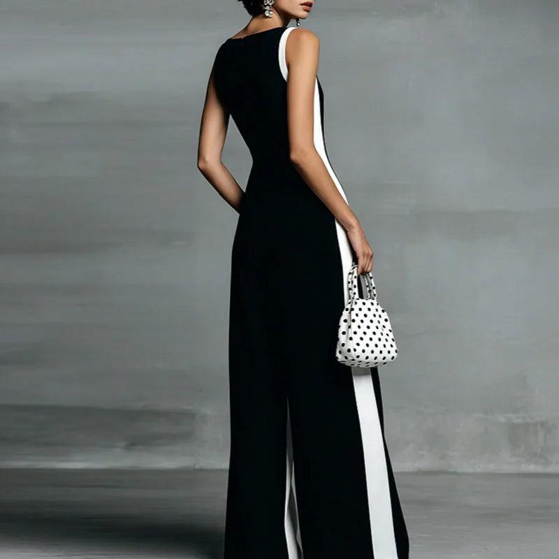 Camella | Jumpsuit met wijde pijpen